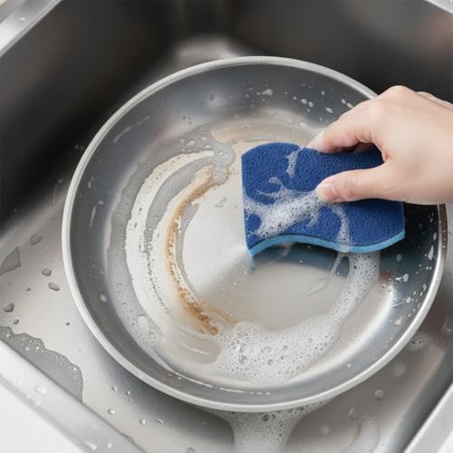 Non-Scratch Kitchen Sponge for Dishes - Multi-Surface Cleaning