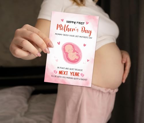 Funny 1st Mother's Day Card for New Moms from Baby - JUESMOS