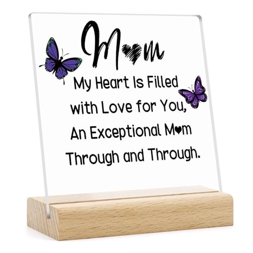 Unique Acrylic Plaque Gift for Mom - Appreciation Desk Decor