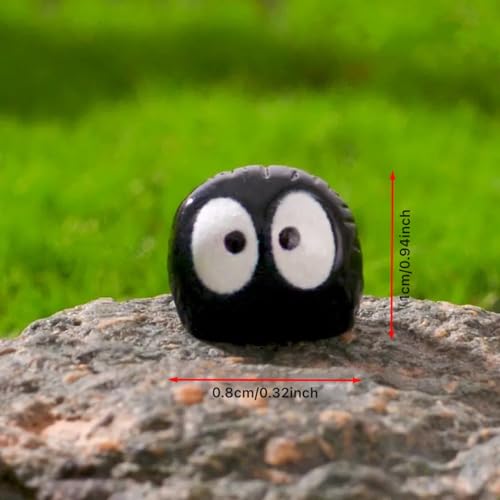 36 Pcs Cute Soot Sprites Mini Ghost Figurines for Halloween Decor