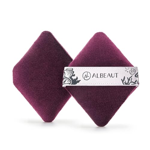 Albeaut Large Velour Powder Puff for Makeup, Diamond Soft Sponge