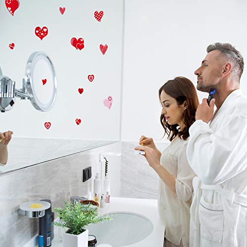 TUPARKA Valentine's Day Window Clings - 100 Heart-Shaped Stickers