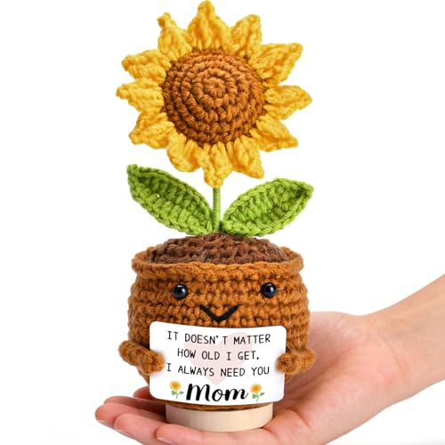 Sunflower Mother's Day Gift for Mom from Daughter Son - Handmade Keepsake
