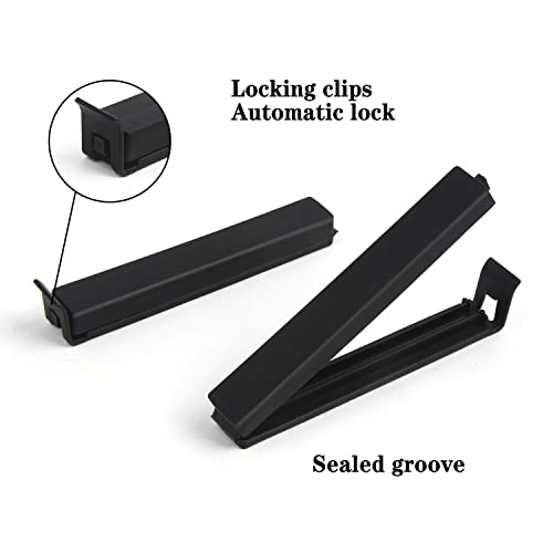 DIYASY Food Bag Clips 30-Pack - Reusable Plastic Sealing Clips for Food Storage