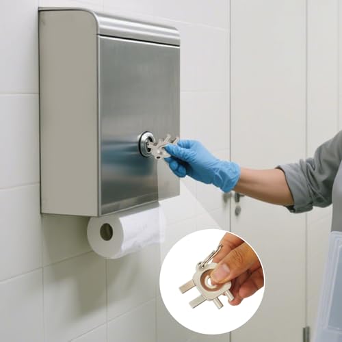 Zayin 3-in-1 Paper Towel Dispenser Key Replacement - Silver