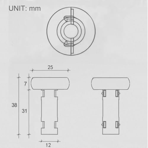 4-Piece Ultrasonic Humidifier DIY Module with LED Light & Atomization Disc
