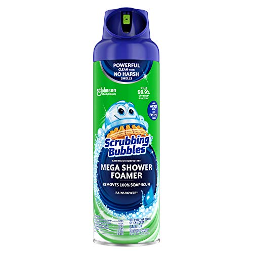 Scrubbing Bubbles Mega Shower Foamer Aerosol - Rainshower, 20 oz