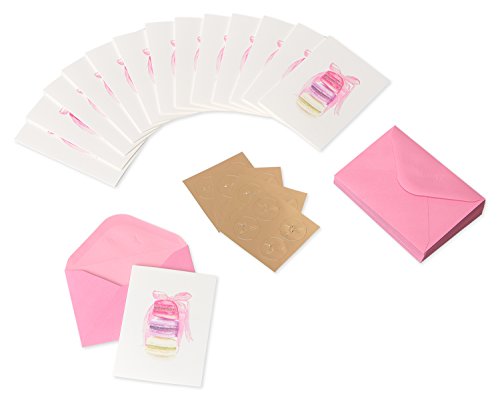 Papyrus Macaron Blank Cards with Envelopes - 14 Count Set