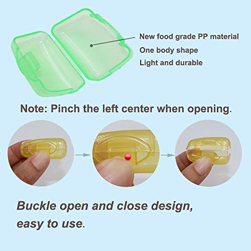 V-TOP Travel Toothbrush Head Covers Clear Portable Pod Caps 20 Pack