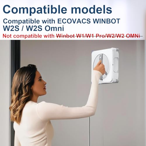 6 Pack Mop Pads for ECOVACS WINBOT W2S Window Cleaning Robot