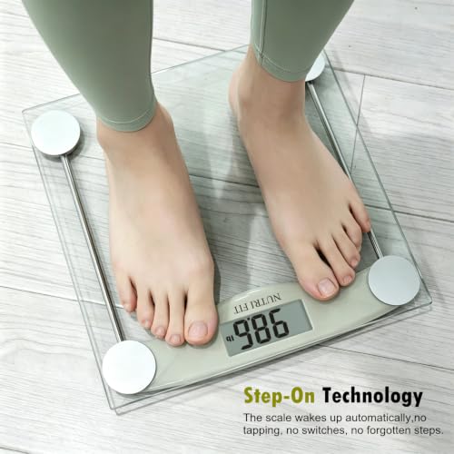 NUTRI FIT Grayish Green Digital Bathroom Scale - High Precision Weighing