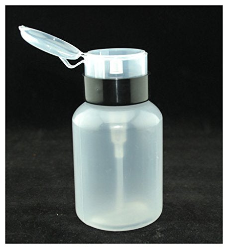 KADS Nail Polish Remover Pump Dispenser Bottle - 220ml Lockable Plastic