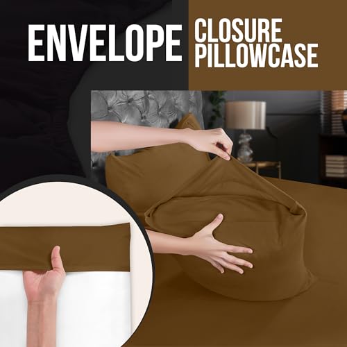 King Size Pillow Cases Set of 2 - Ultra Soft Microfiber Covers