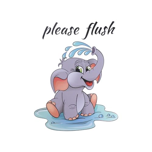 Funny Toilet Stickers Decals - Waterproof Bathroom Wall Art