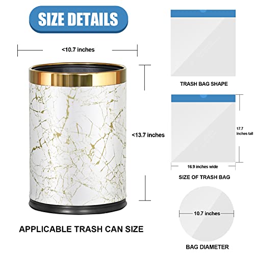FORID 2 Gallon Small Trash Bags - 60 Count Drawstring Bathroom Liners