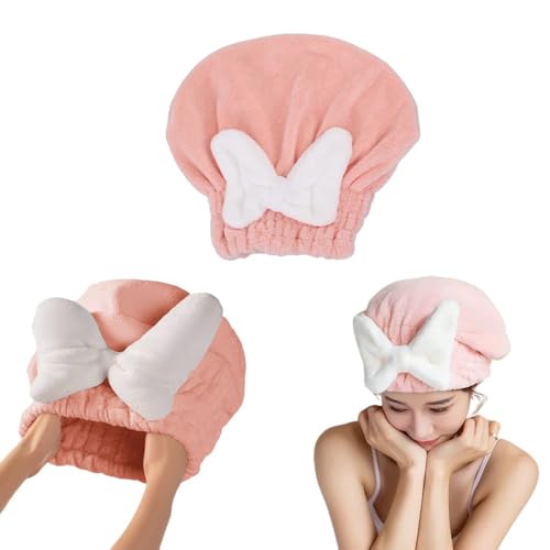 DeaHea Microfiber Hair Towel Wrap - 2 Pack Super Absorbent Quick Dry Turban