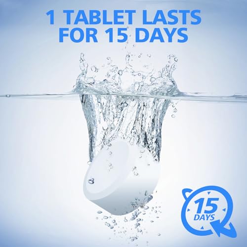USKICH Toilet Bowl Cleaner Tablets - Automatic Bleach Tank Tablets (20 Pack)