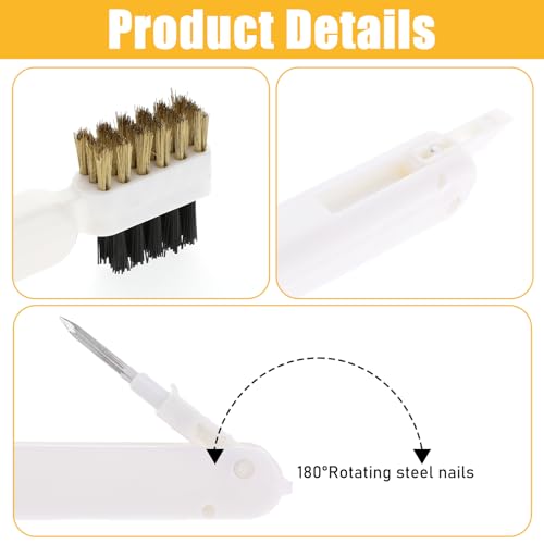 Multi-Purpose Brass Wire Scrub Brush for Stovetops & Pots