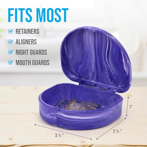 Blasting Health Retainer Case Vented Hard Plastic Storage Box - Red