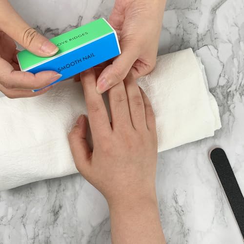 Black Nail File and Square Sponge Buffer Manicure Tool Kit