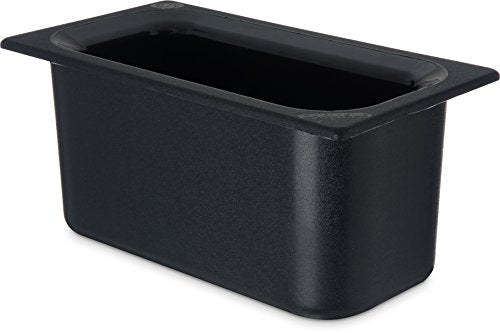 Carlisle FoodService Products CM110203 Coldmaster ABS Third-Size Food Pan, 4 qt. Capacity, 12.68" x 6.89" x 6.01", Black
