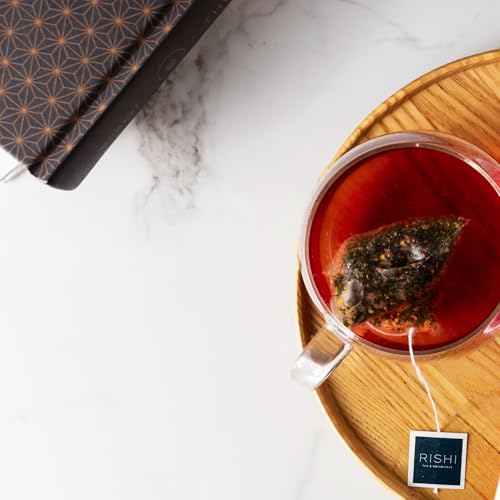 Rishi Tea Tangerine Hibiscus Herbal Tea Bags - Organic, Caffeine Free, 30 Count