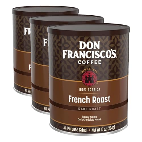Don Francisco's French Dark Roast Ground Coffee, 100% Arabica, 10 oz (3 Pack)