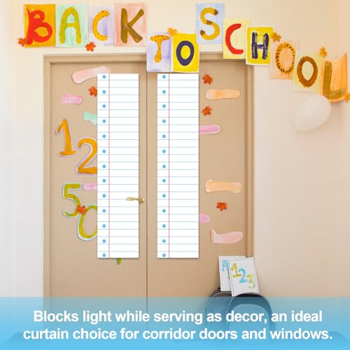 Notebook-Shaped Door Curtains - 2 Pack Classroom Decor