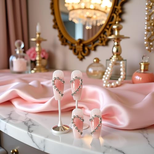 French Ballerina Press On Nails Long Acrylic False Nails Set