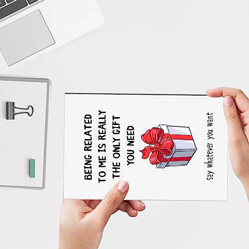 Funny Brother Birthday Card - Humorous Sibling Joke Greeting Card