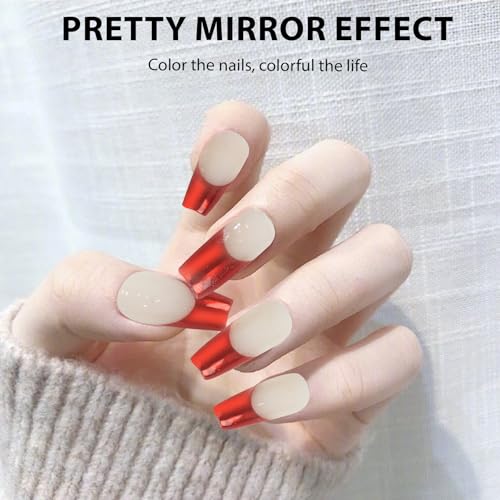 Silver Chrome Nail Powder - 2g Metallic Mirror Effect Art Pigment