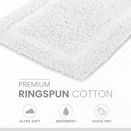 Martex Ringspun Cotton Bath Rug 20" x 30" - White
