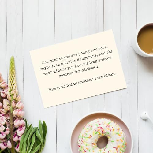 Funny Birthday Card for Him - Witty 'Getting Older' Design