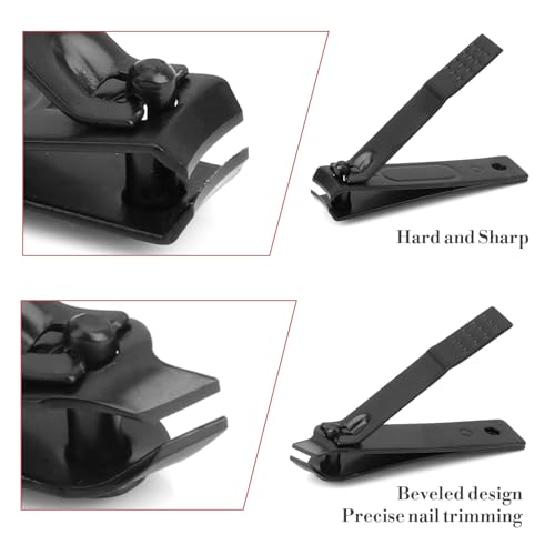 XiuSpark 7-Piece Stainless Steel Manicure Kit & Nail Clippers Set for Men and Women