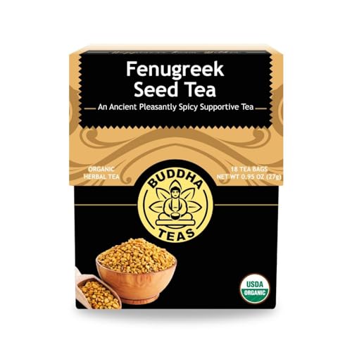 Organic Fenugreek Seed Tea - Caffeine-Free Herbal Tea, 18 Bags