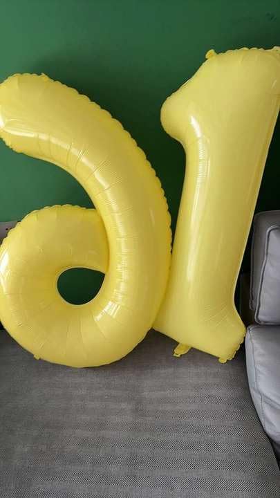 Yellow Number 0 Balloon - 40 Inch Birthday Decoration for Milestone Celebrations