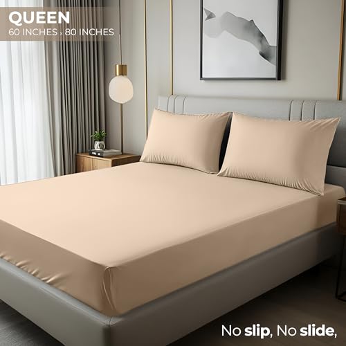 Utopia Bedding Queen Fitted Sheet, Ultra Soft Microfiber, 15-Inch Deep Pocket