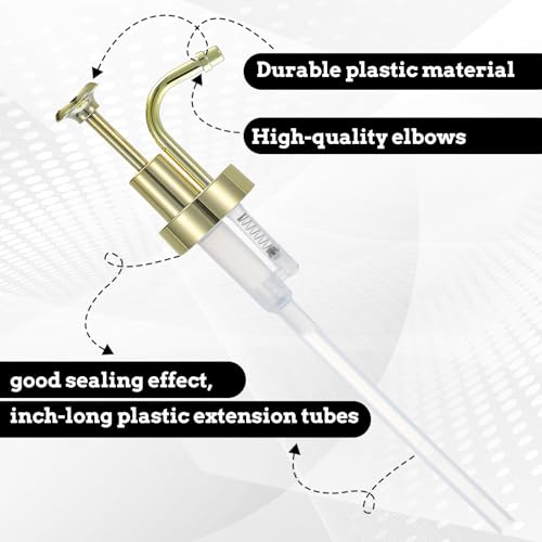 Gold Soap and Lotion Dispenser Pump Replacement - 33mm Thread