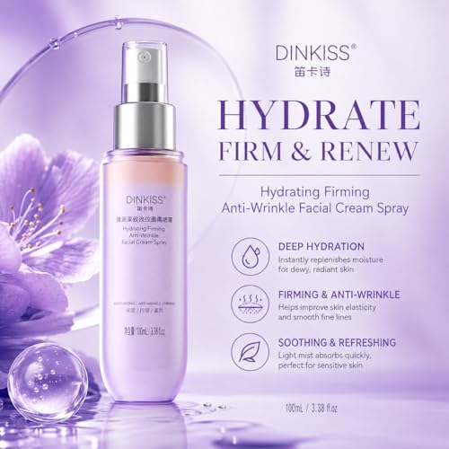 LOBRINDA Hydrating Firming Anti-Wrinkle Facial Cream Spray - 3.38 fl.oz