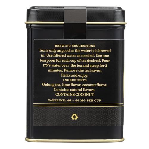 Harney & Sons Coconut Lime Oolong Tea, Loose, 4 oz. Tin