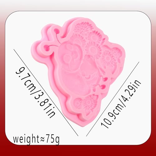 Beetle Sunflower Silicone Mold for Fondant Cake Decorating and Chocolate