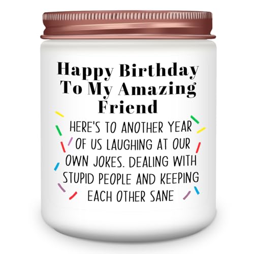 Amazing Friend Birthday Scented Candle - Best Gift for Women & Men
