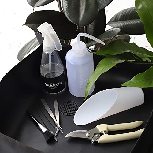 BIUWING 2-Pack 39.4x39.4 Inch Waterproof Foldable Plant Repotting Mat for Indoor Gardening