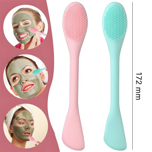 Qivorimith 2-in-1 Silicone Facial Cleansing Brush & Mask Applicator
