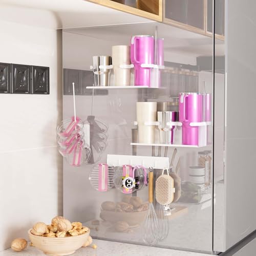 Magnetic Stanley Cup Organizer for 30/40 oz Tumblers - White