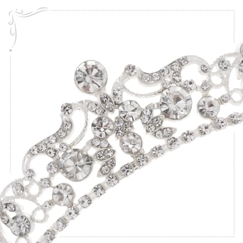 Rhinestone Princess Tiara Crown for Women Bridal Wedding Birthday Party