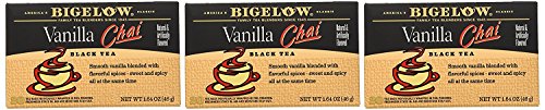 Bigelow Tea Chai Vanilla 20 Bags 1.64 oz Pack of 3 - Herbal & Fruit Tea
