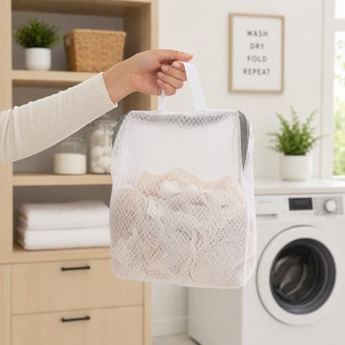 Mesh Laundry Bags 3-Pack for Delicates - Large, Medium, Small