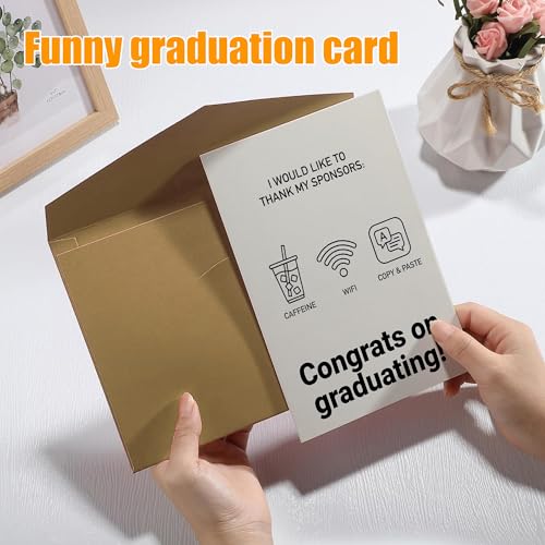 Funny Graduation Card 2026 - Thank You Sponsors | 5x7 inch