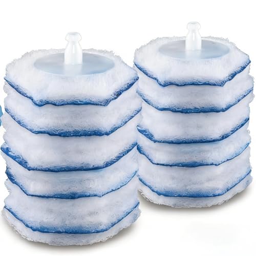 10 Disposable Toilet Brush Refill Heads for Easy Cleaning